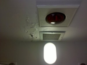 Our collapsed, leaking ceiling